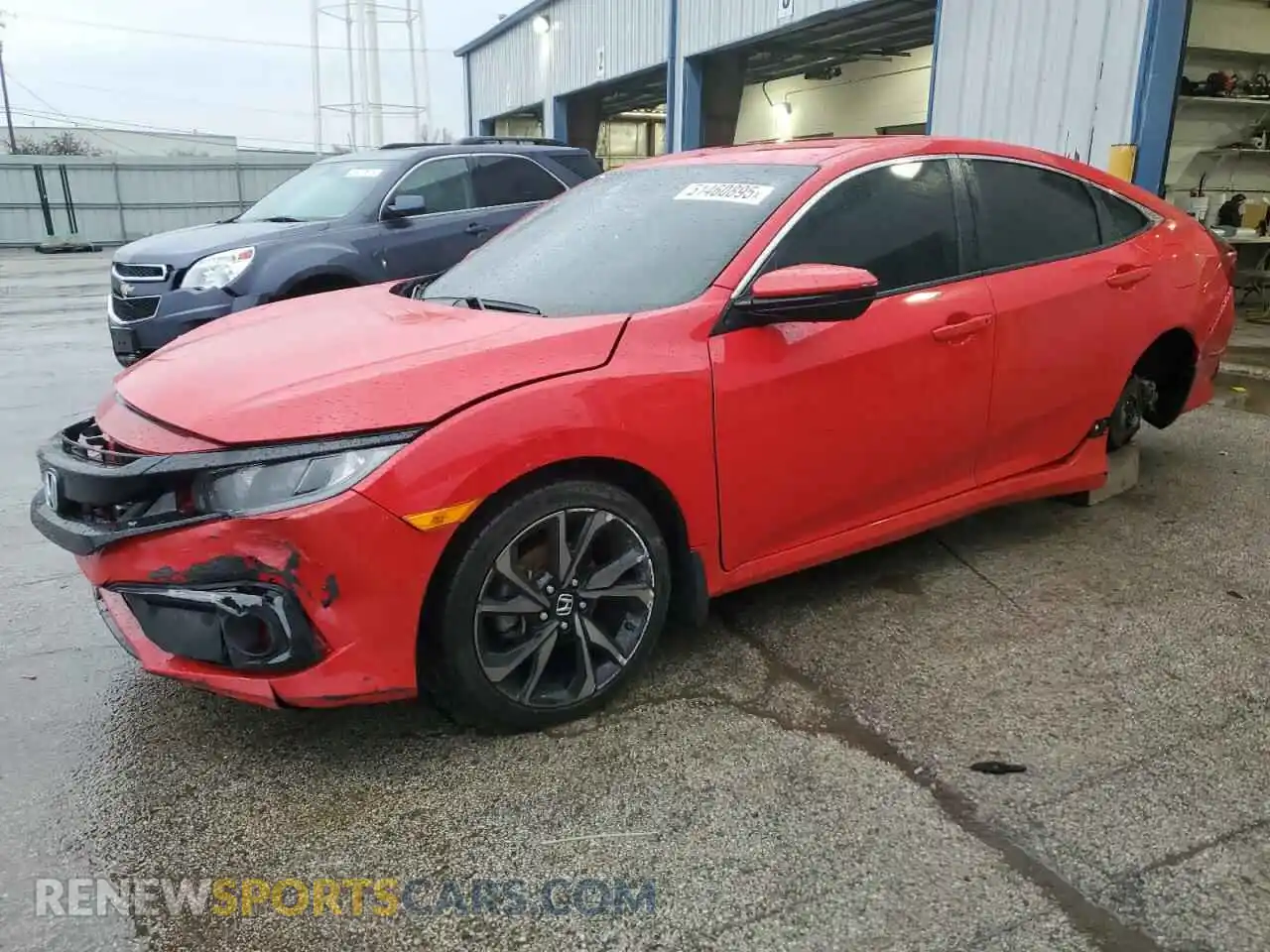 1 Photograph of a damaged car 2HGFC2F86LH526998 HONDA CIVIC 2020