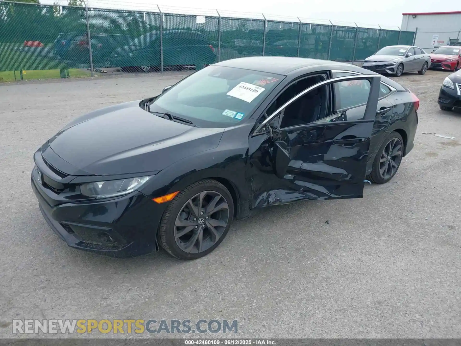 2 fotografías del automóvil dañado 2HGFC2F86LH565235 HONDA CIVIC 2020