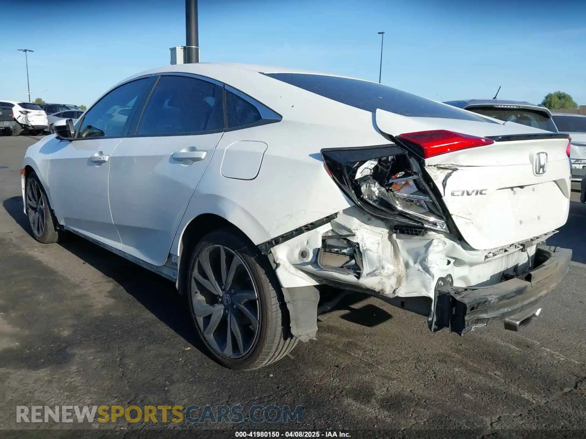 3 Photograph of a damaged car 2HGFC2F87LH501172 HONDA CIVIC 2020