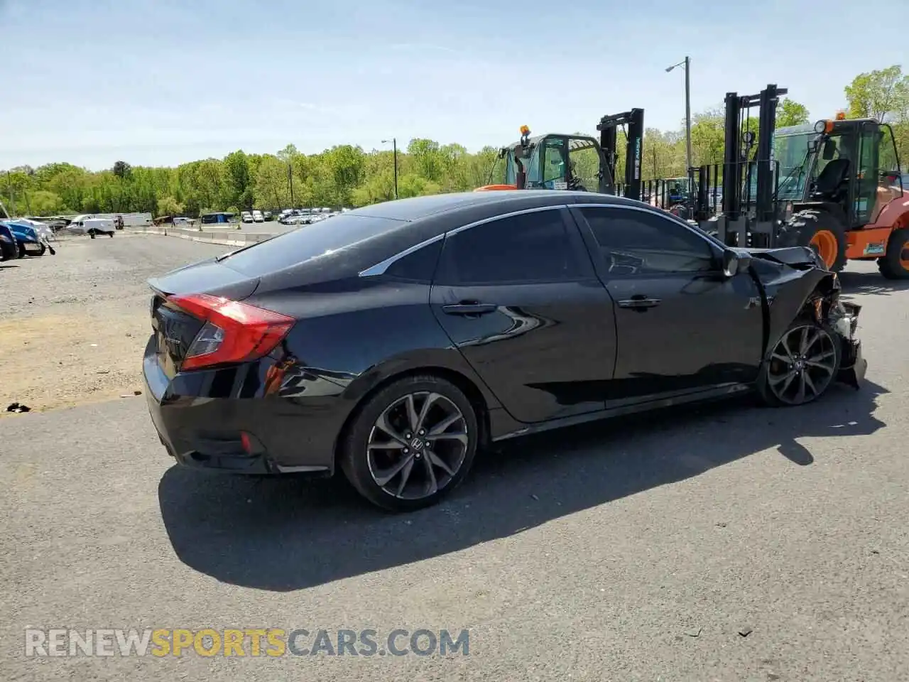 3 Photograph of a damaged car 2HGFC2F87LH525214 HONDA CIVIC 2020
