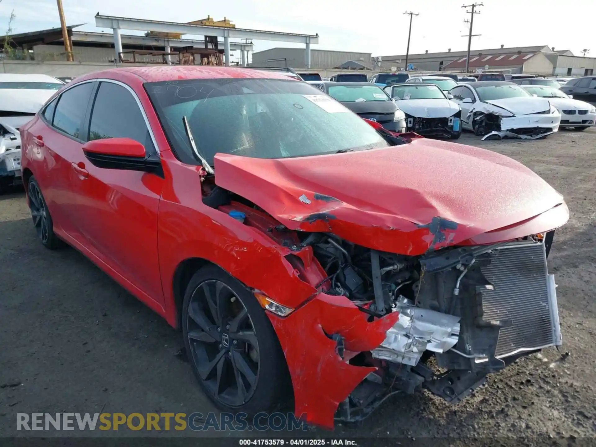 1 Photograph of a damaged car 2HGFC2F87LH533488 HONDA CIVIC 2020