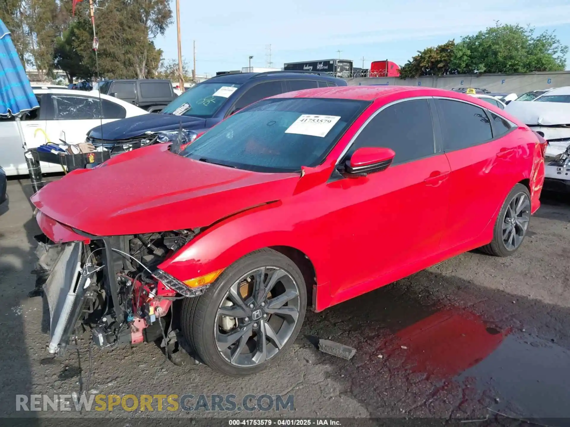 2 Photograph of a damaged car 2HGFC2F87LH533488 HONDA CIVIC 2020