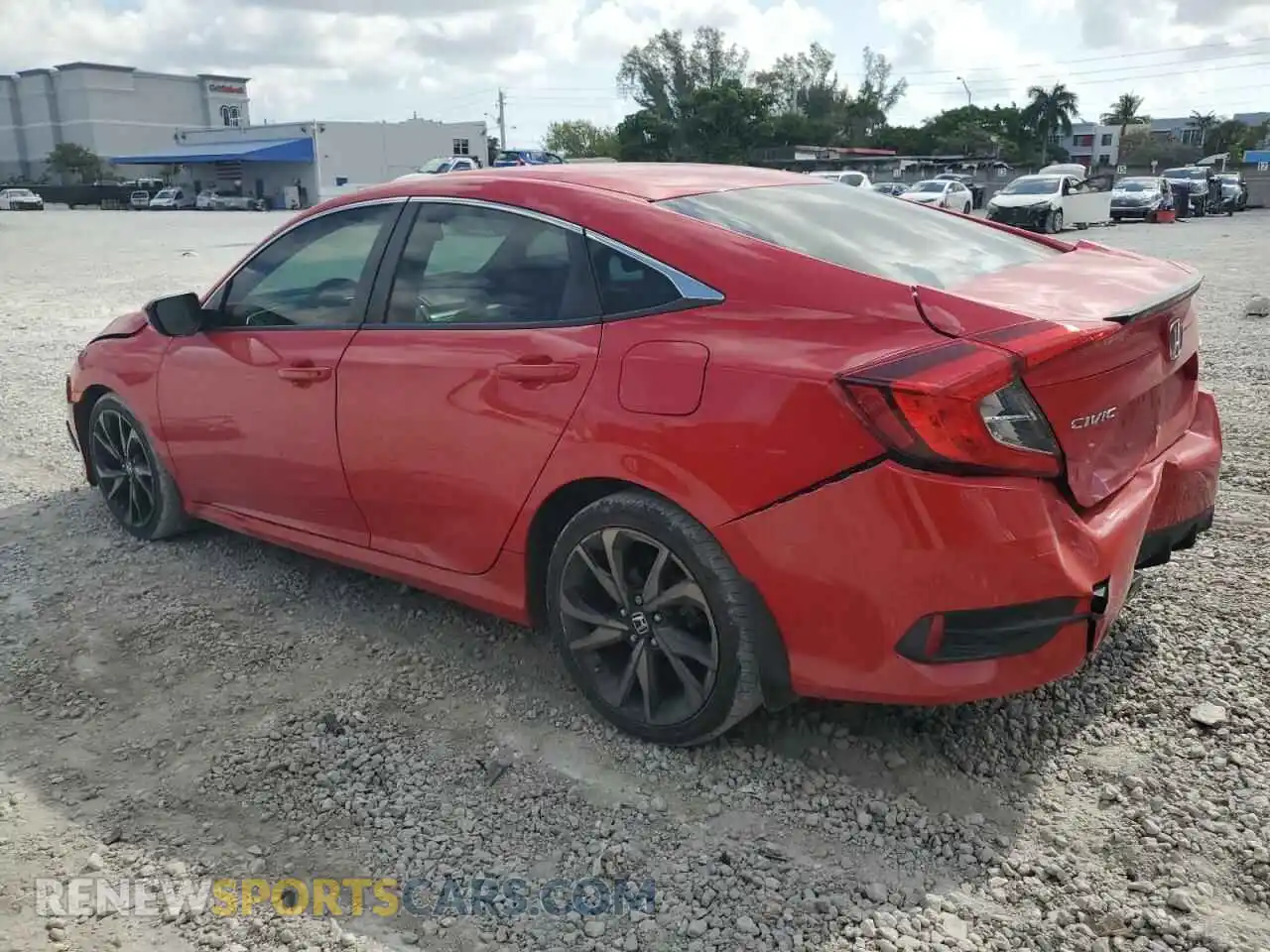 2 Photograph of a damaged car 2HGFC2F87LH537167 HONDA CIVIC 2020
