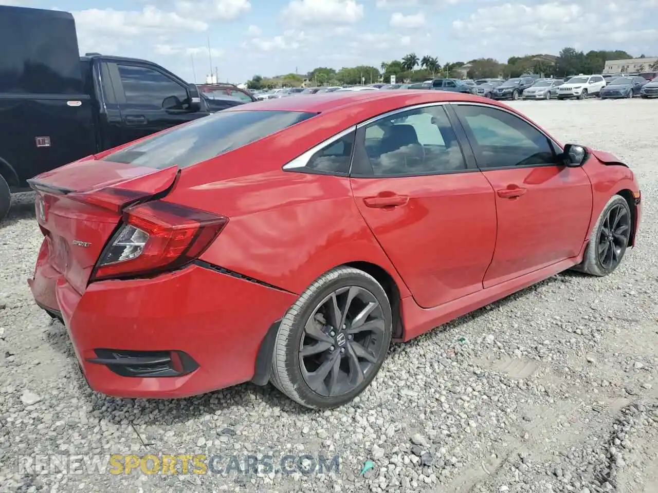 3 Photograph of a damaged car 2HGFC2F87LH537167 HONDA CIVIC 2020