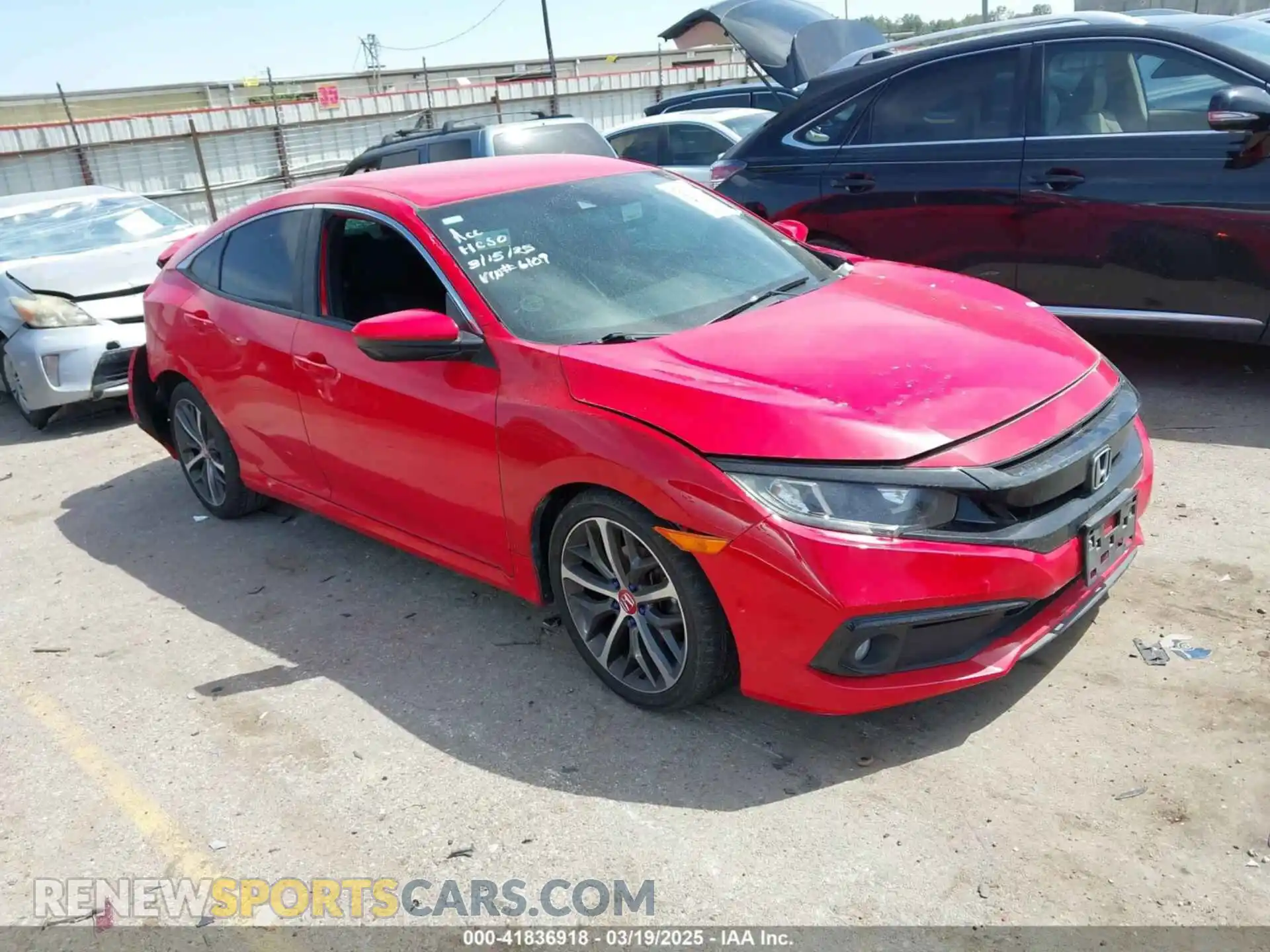 1 Фотография поврежденного автомобиля 2HGFC2F87LH586109 HONDA CIVIC 2020