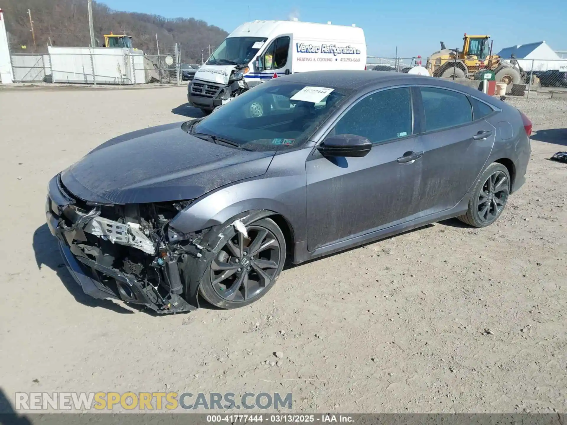 2 Photograph of a damaged car 2HGFC2F87LH586353 HONDA CIVIC 2020