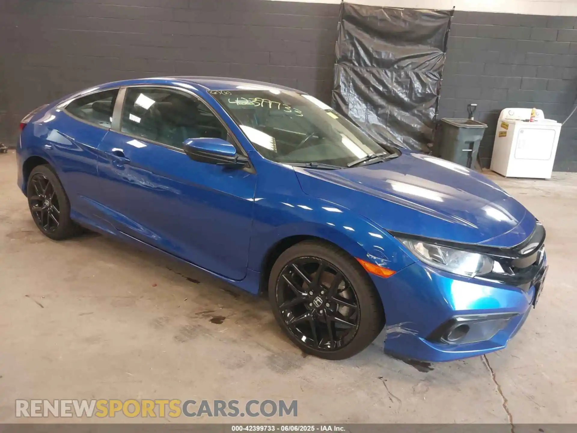 1 Photograph of a damaged car 2HGFC2F87LH593447 HONDA CIVIC 2020