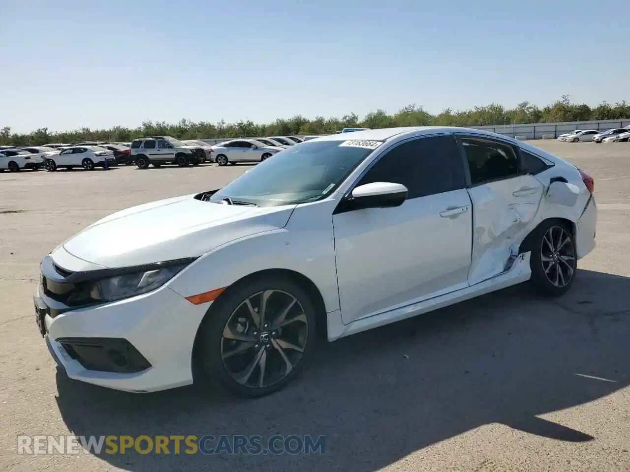 1 Photograph of a damaged car 2HGFC2F88LH569576 HONDA CIVIC 2020