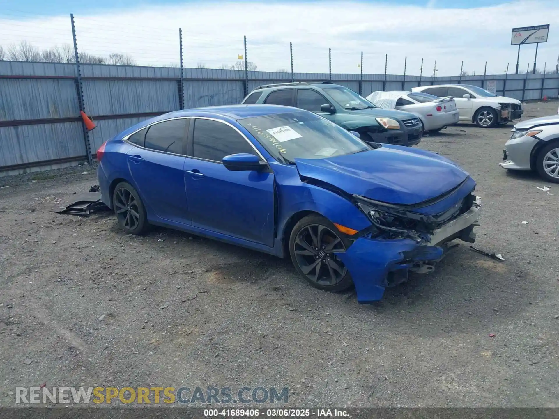1 Photograph of a damaged car 2HGFC2F88LH582070 HONDA CIVIC 2020
