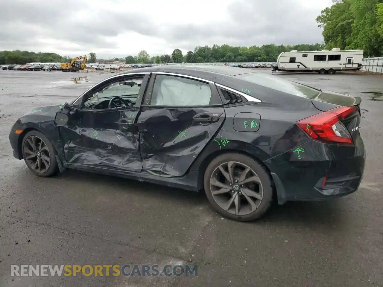 2 Photograph of a damaged car 2HGFC2F88LH587804 HONDA CIVIC 2020