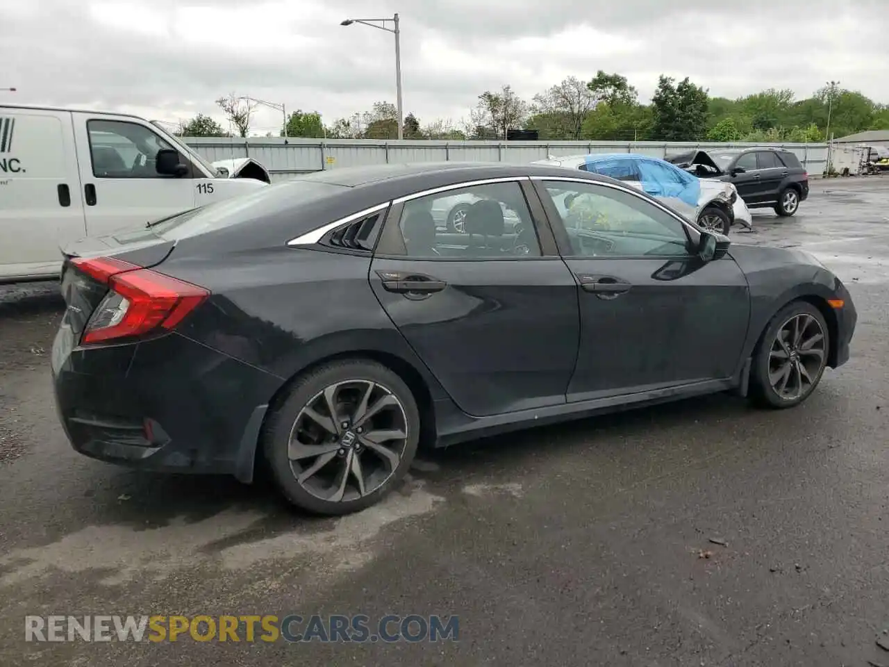 3 Photograph of a damaged car 2HGFC2F88LH587804 HONDA CIVIC 2020