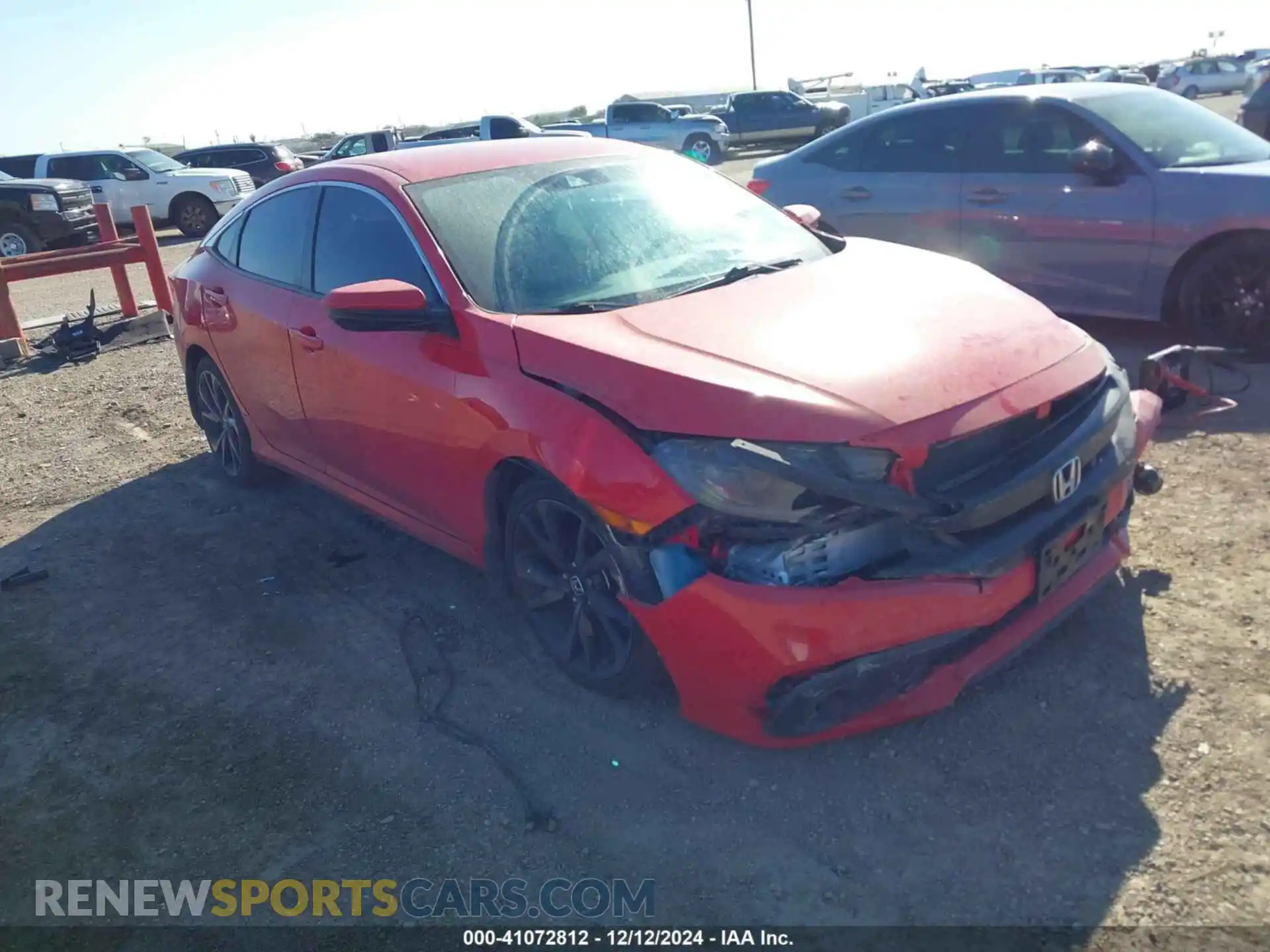 1 Photograph of a damaged car 2HGFC2F89LH509970 HONDA CIVIC 2020