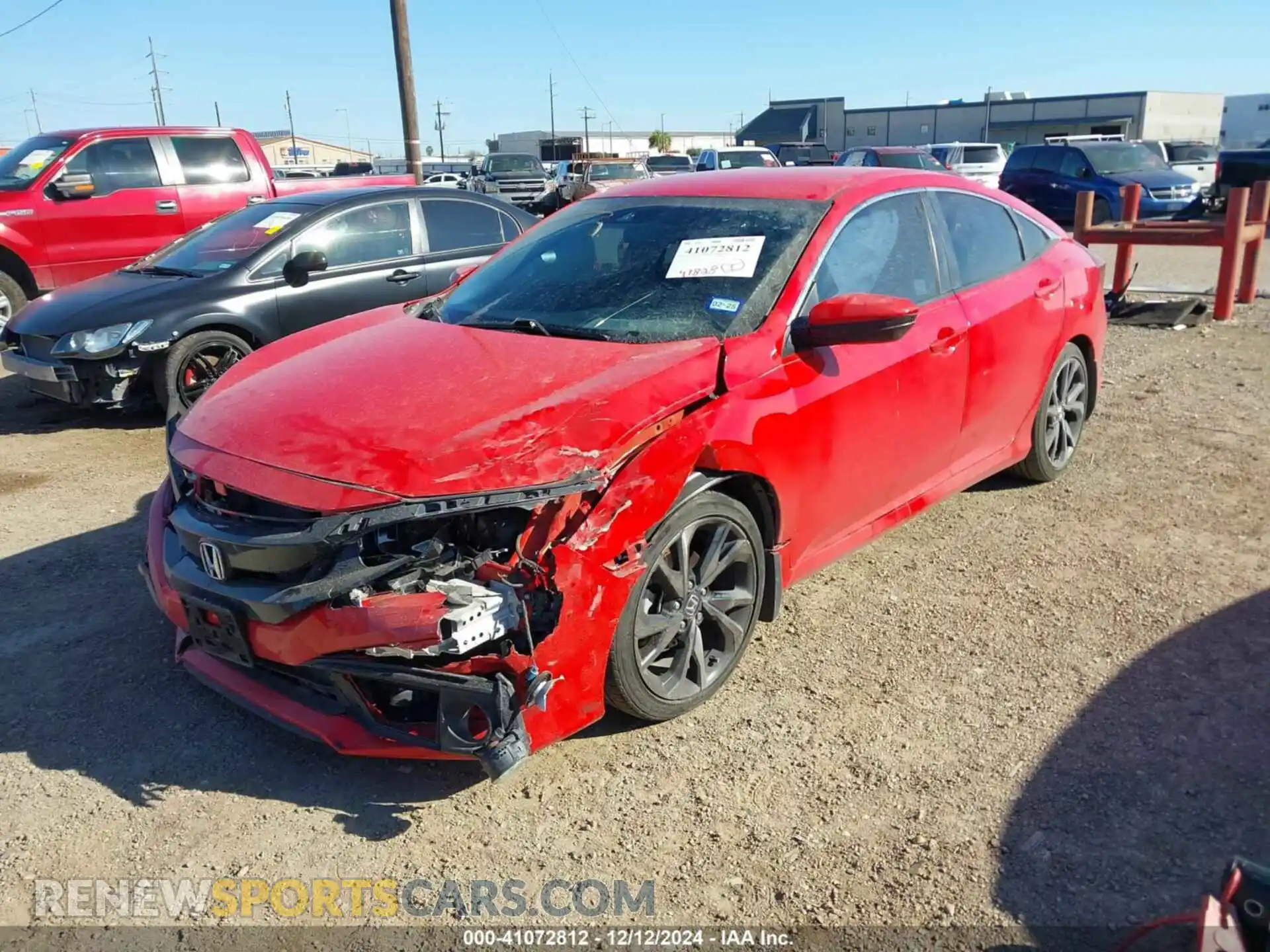 2 Photograph of a damaged car 2HGFC2F89LH509970 HONDA CIVIC 2020