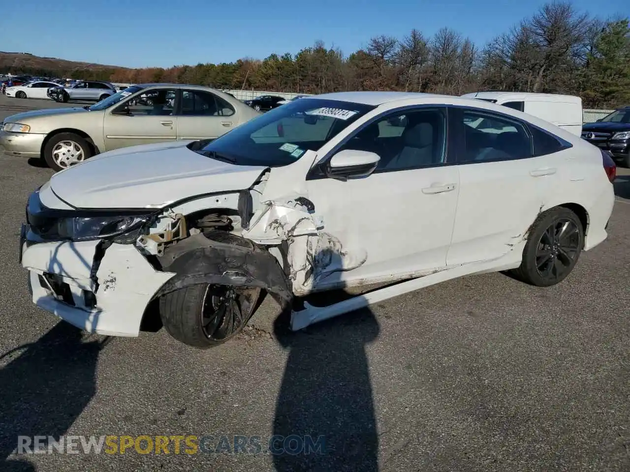 1 Photograph of a damaged car 2HGFC2F89LH535193 HONDA CIVIC 2020