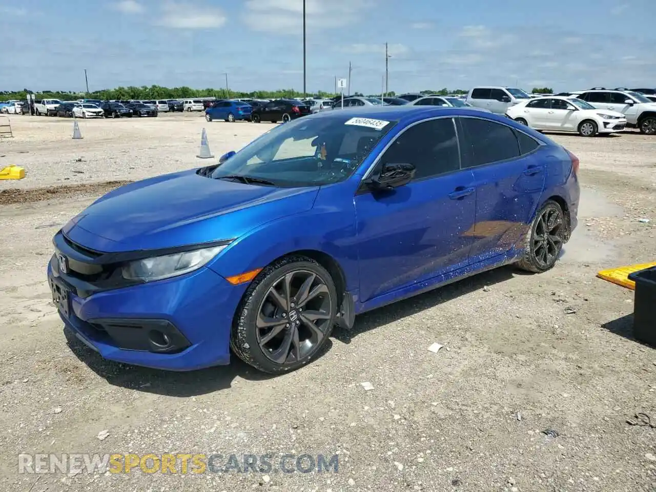 1 Photograph of a damaged car 2HGFC2F89LH555816 HONDA CIVIC 2020