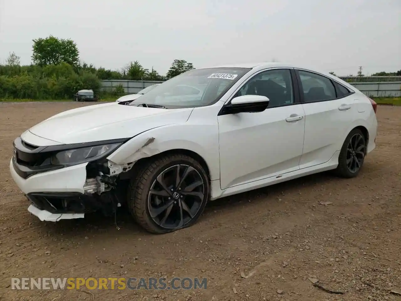 1 Photograph of a damaged car 2HGFC2F8XLH514806 HONDA CIVIC 2020
