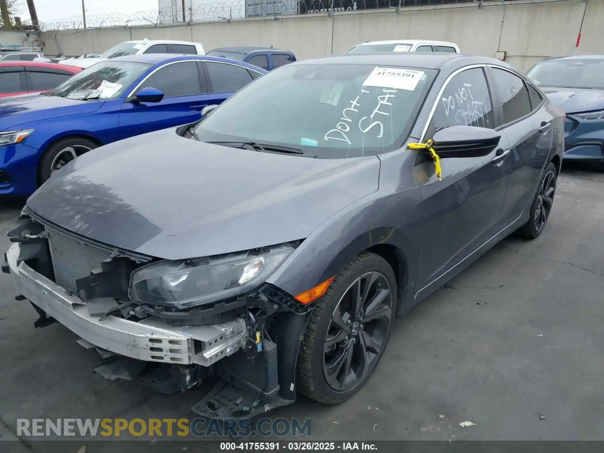 2 Photograph of a damaged car 2HGFC2F8XLH542265 HONDA CIVIC 2020