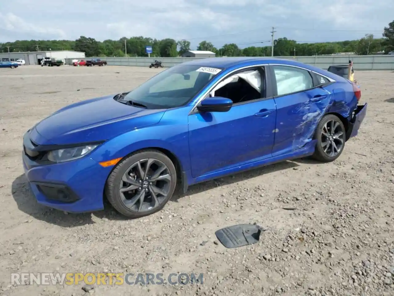 1 Photograph of a damaged car 2HGFC2F8XLH548874 HONDA CIVIC 2020