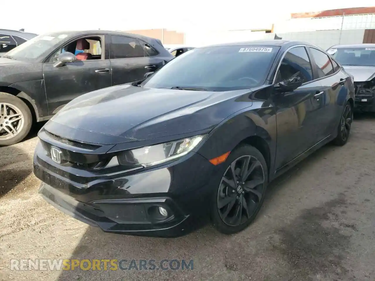 1 Photograph of a damaged car 2HGFC2F8XLH592258 HONDA CIVIC 2020