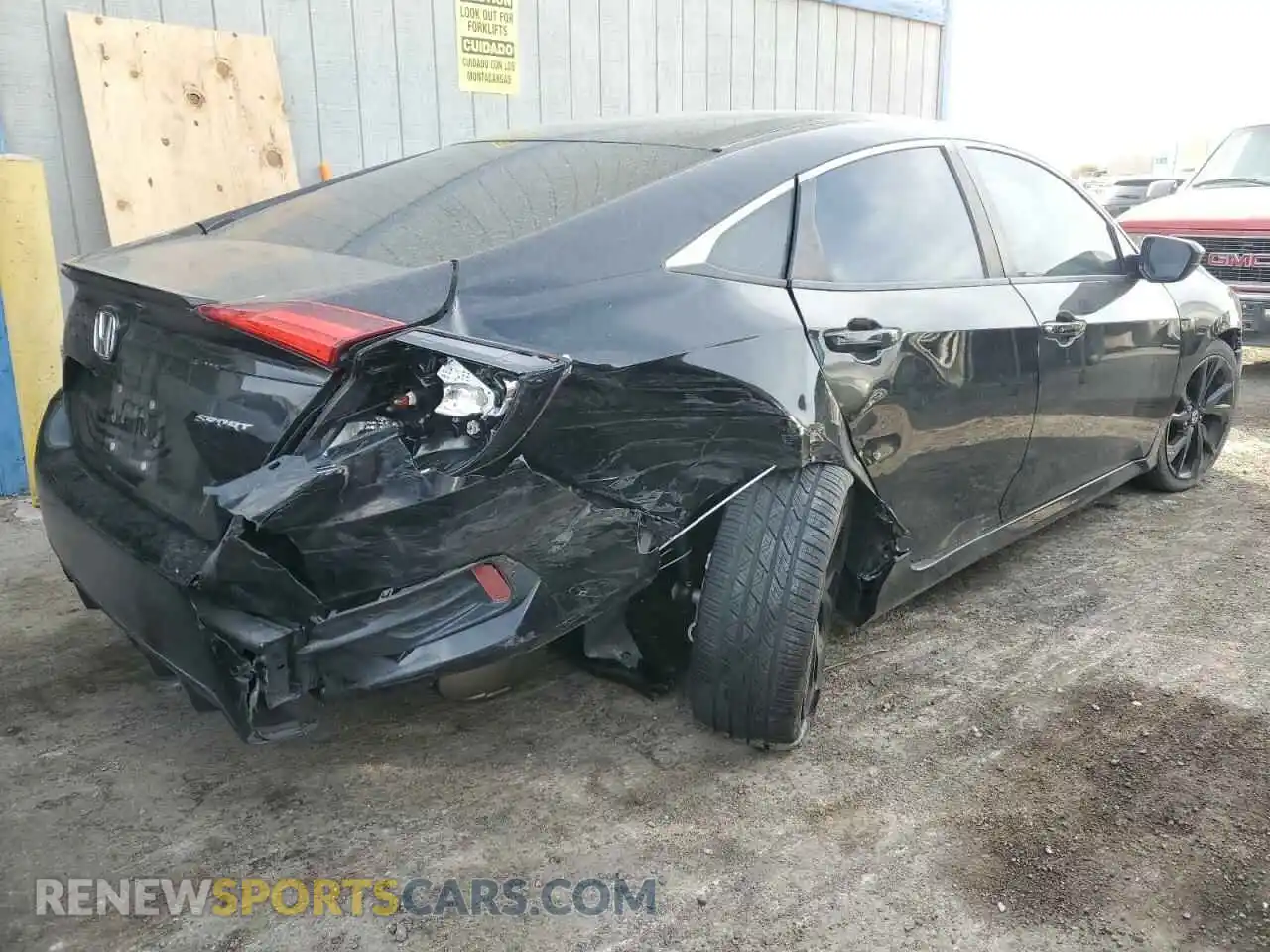 3 Photograph of a damaged car 2HGFC2F8XLH592258 HONDA CIVIC 2020