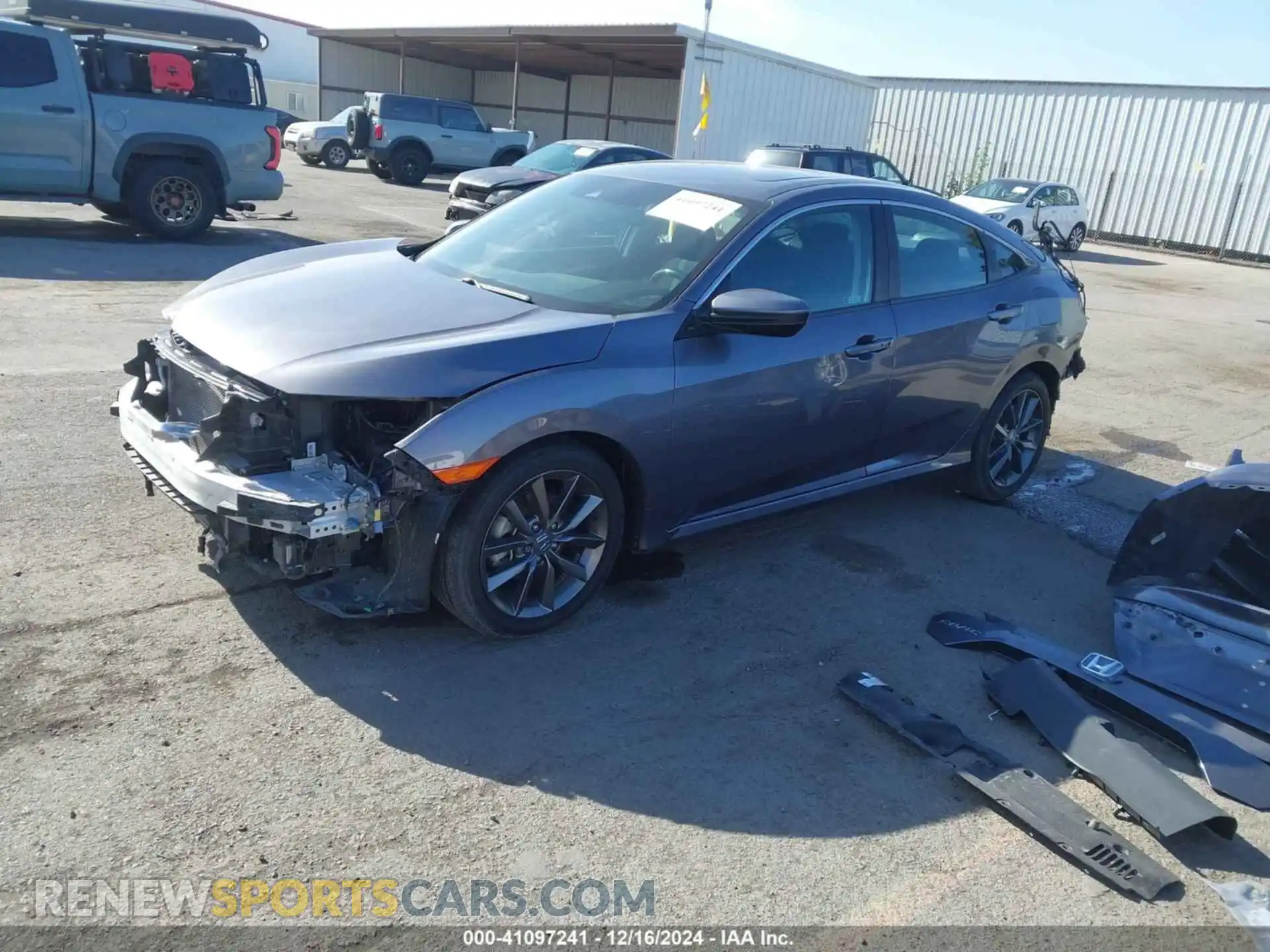2 Photograph of a damaged car 19XFC1F30ME206537 HONDA CIVIC 2021