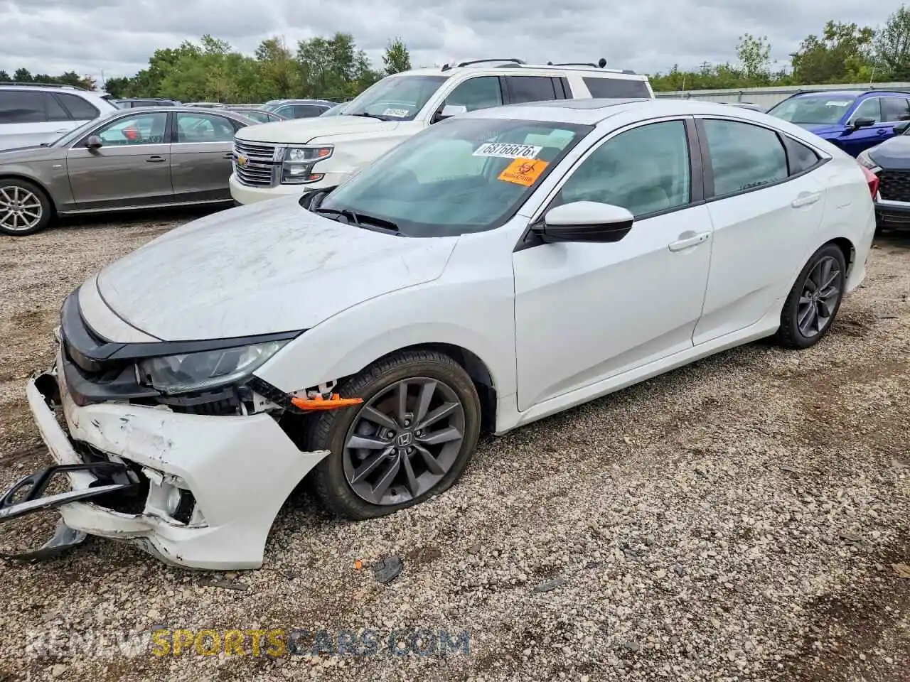 1 fotografías del automóvil dañado 19XFC1F31ME004970 HONDA CIVIC 2021
