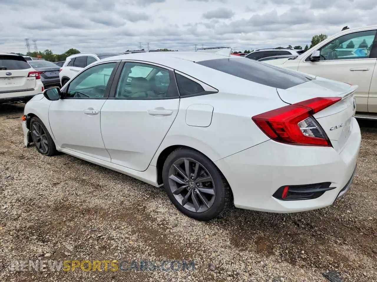 2 fotografías del automóvil dañado 19XFC1F31ME004970 HONDA CIVIC 2021