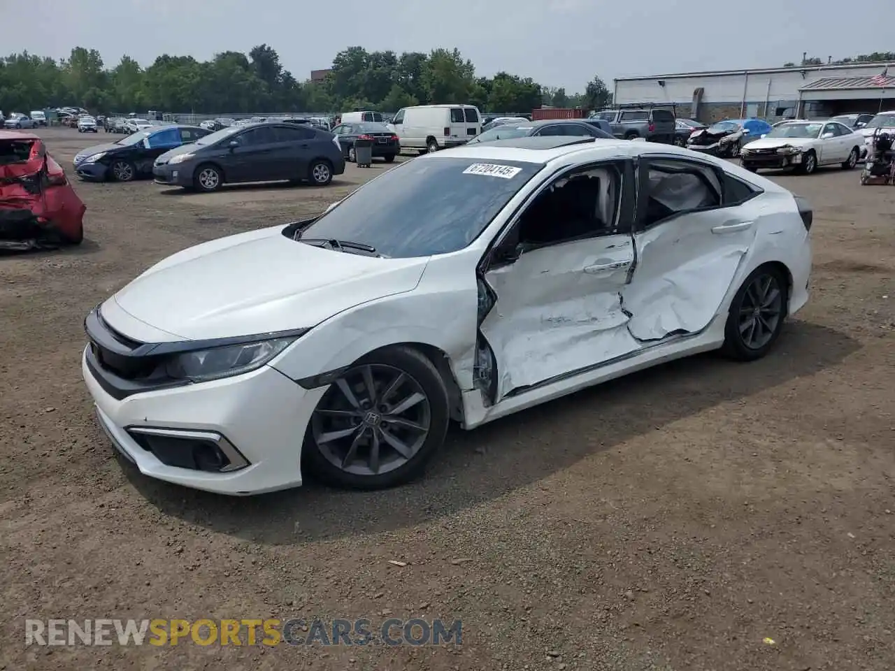1 Photograph of a damaged car 19XFC1F31ME201895 HONDA CIVIC 2021