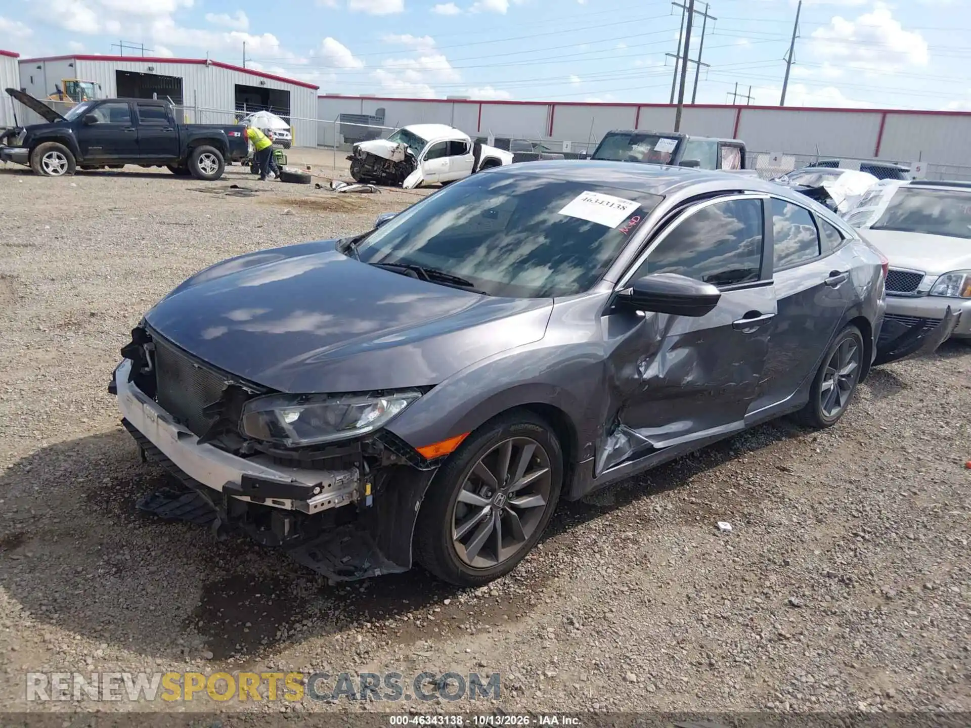 2 Photograph of a damaged car 19XFC1F32ME009725 HONDA CIVIC 2021