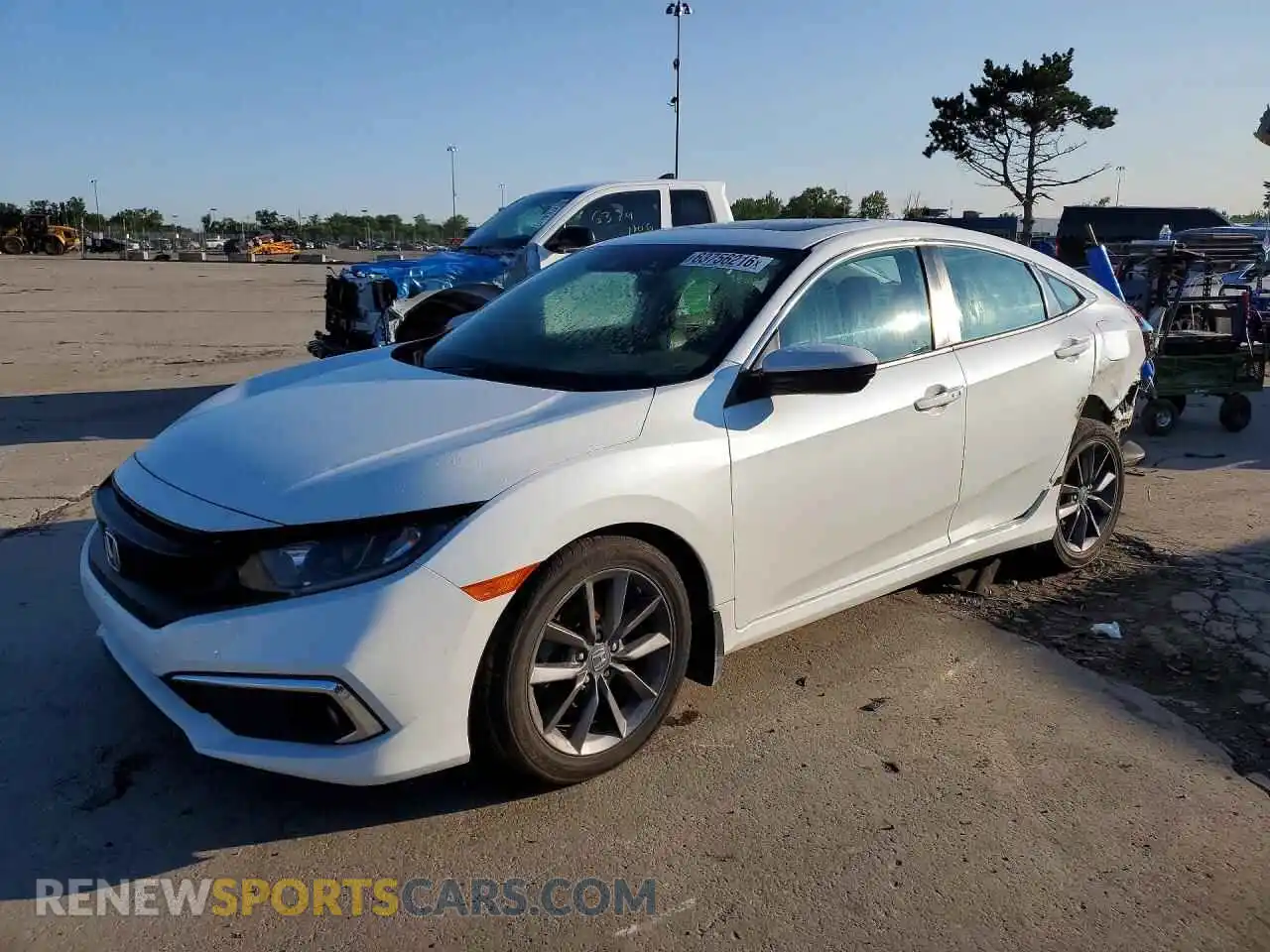 1 Photograph of a damaged car 19XFC1F32ME010891 HONDA CIVIC 2021