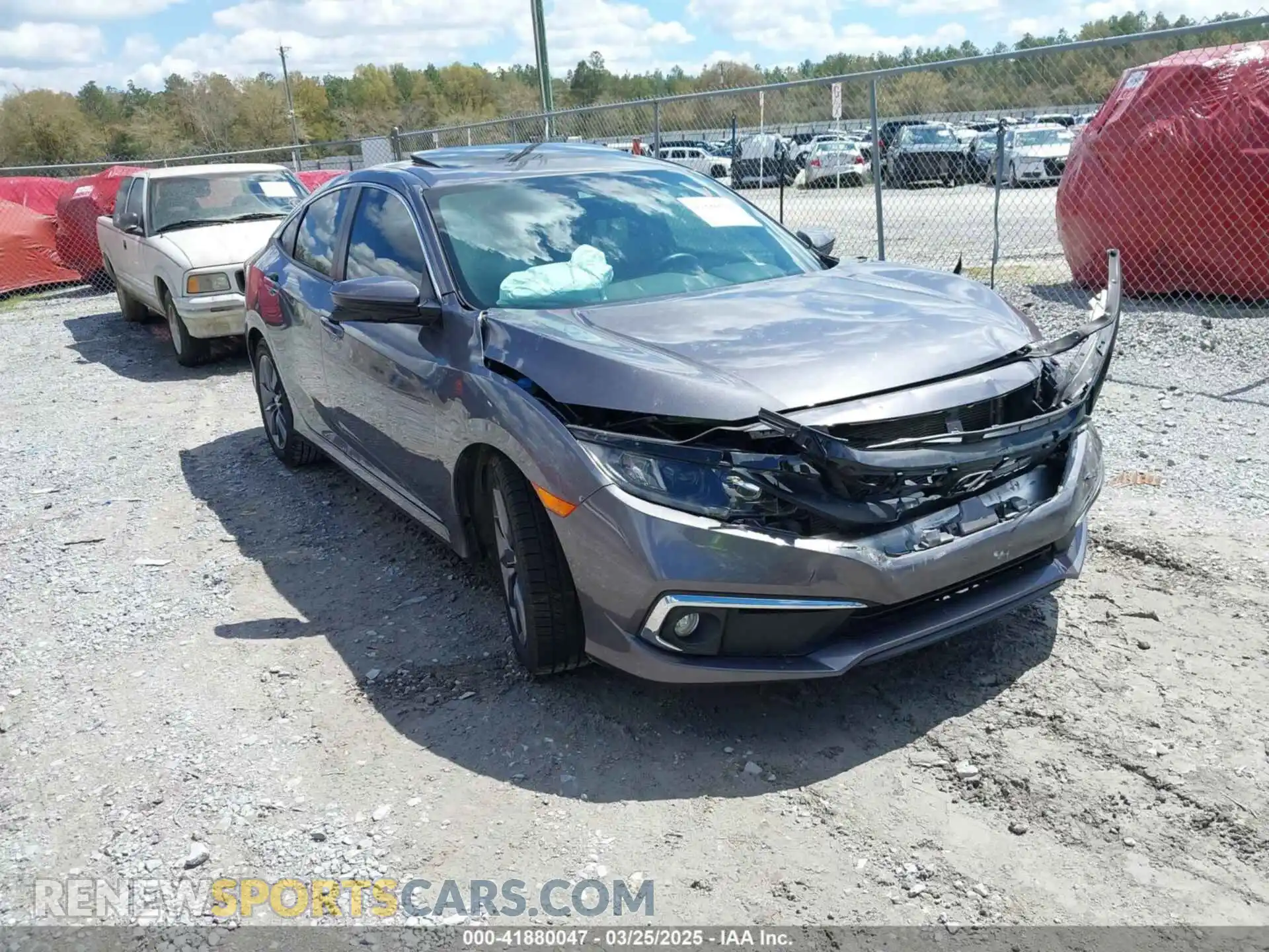 1 Photograph of a damaged car 19XFC1F33ME012262 HONDA CIVIC 2021