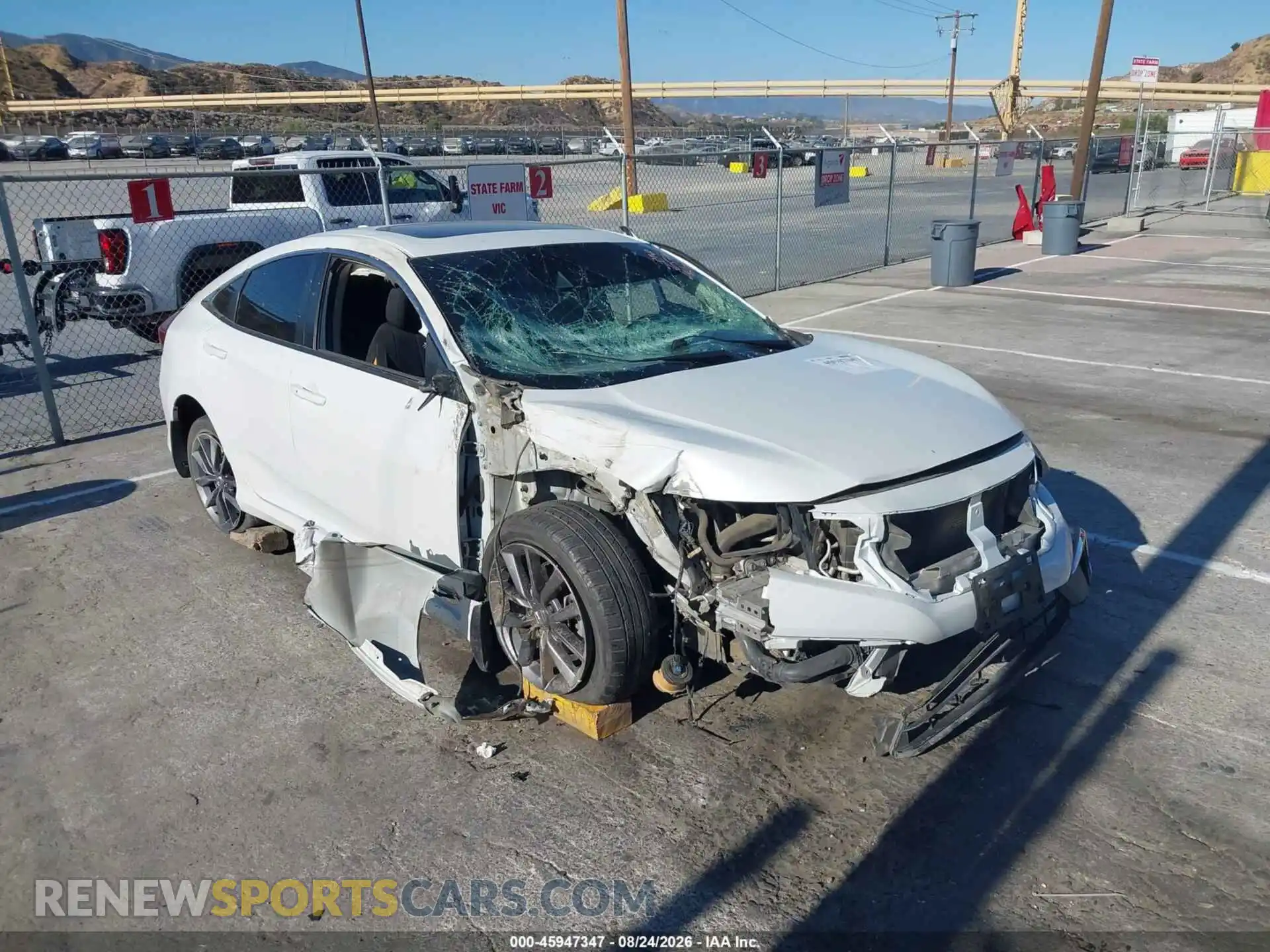 1 Photograph of a damaged car 19XFC1F33ME206578 HONDA CIVIC 2021