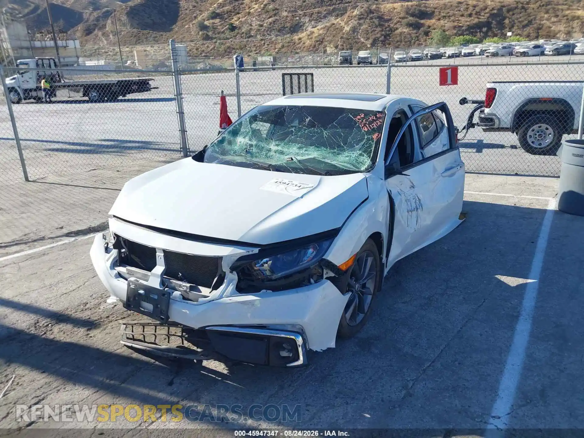 2 Photograph of a damaged car 19XFC1F33ME206578 HONDA CIVIC 2021