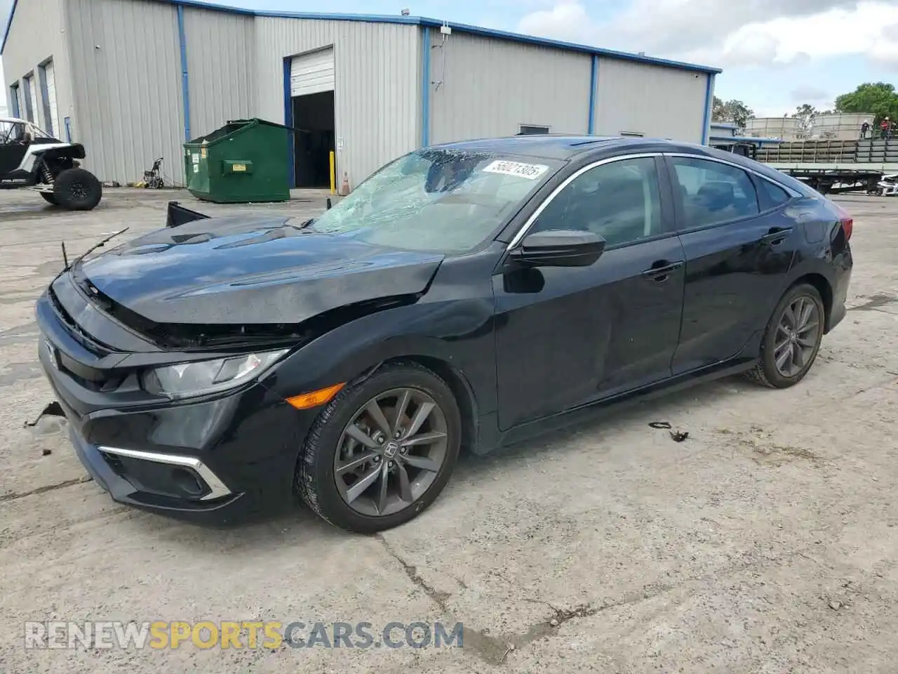 1 Photograph of a damaged car 19XFC1F35ME000596 HONDA CIVIC 2021