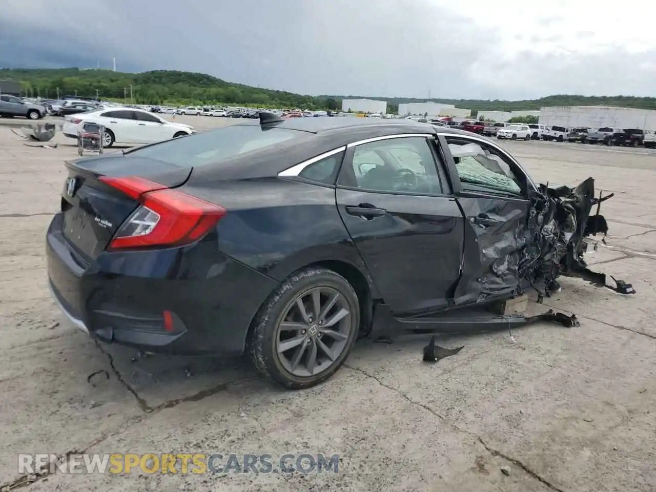 3 Photograph of a damaged car 19XFC1F35ME000596 HONDA CIVIC 2021