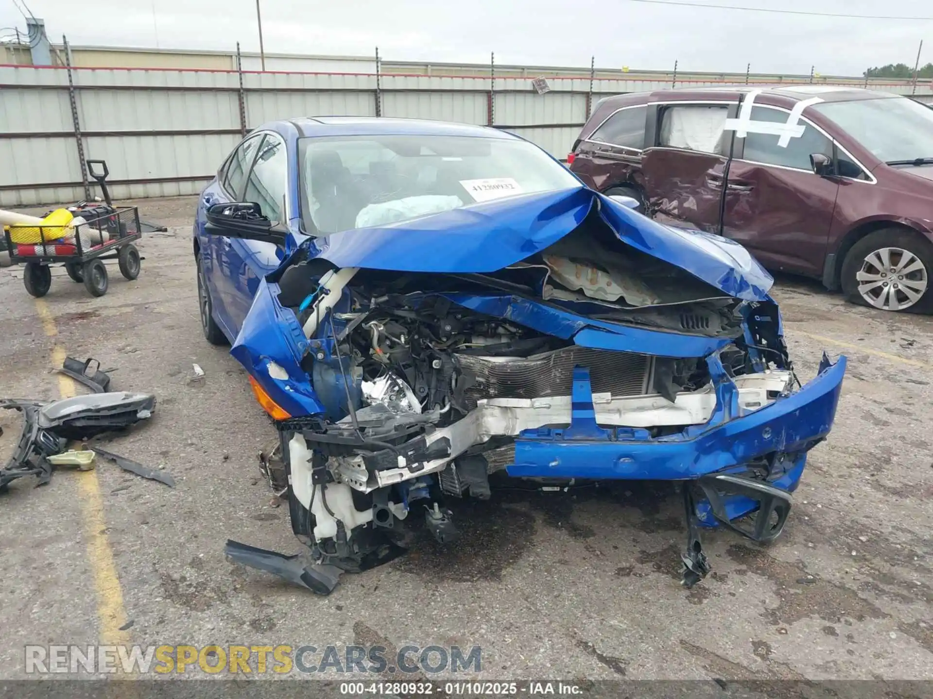 1 Photograph of a damaged car 19XFC1F35ME012473 HONDA CIVIC 2021