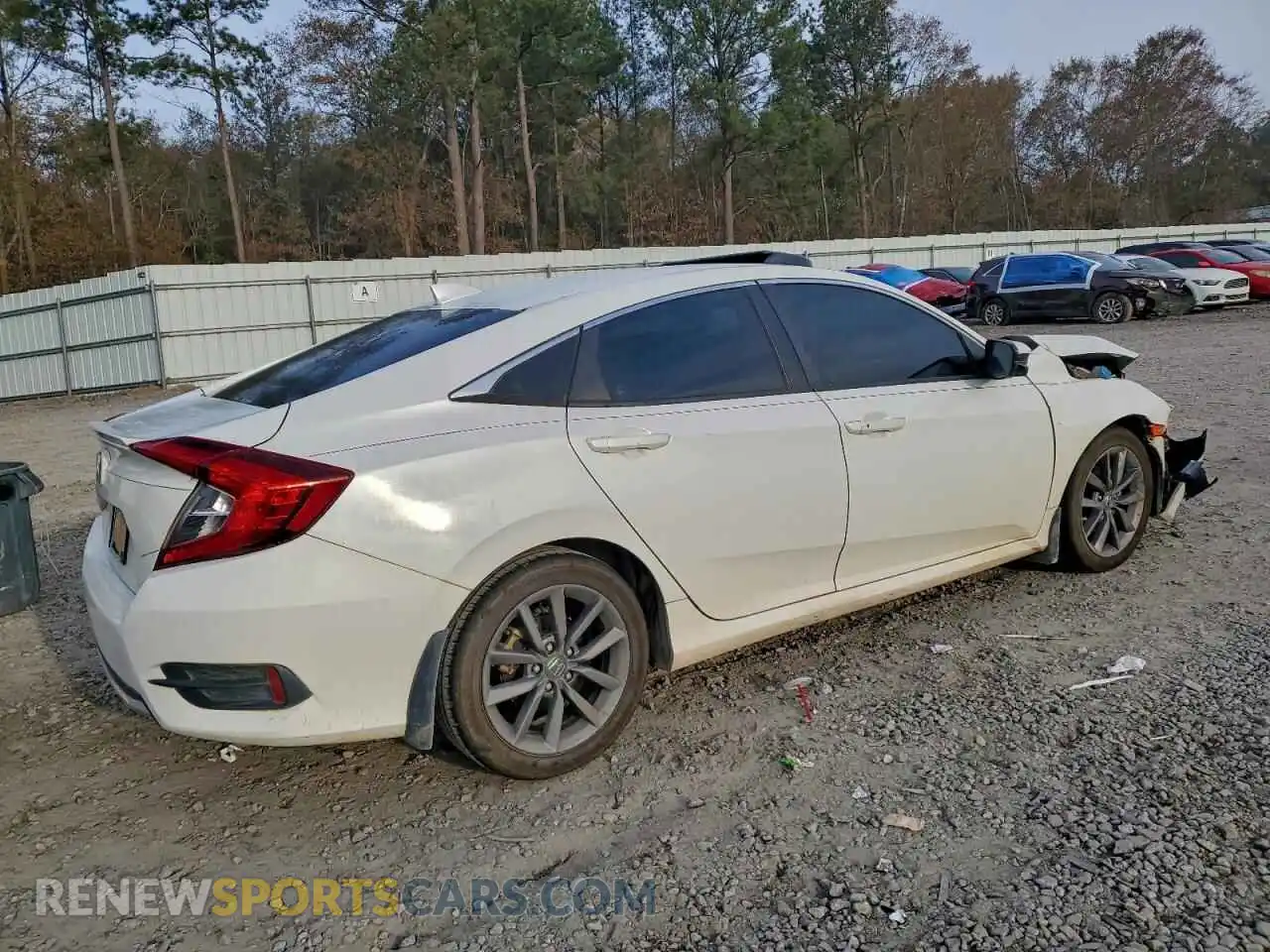 3 Photograph of a damaged car 19XFC1F36ME007444 HONDA CIVIC 2021