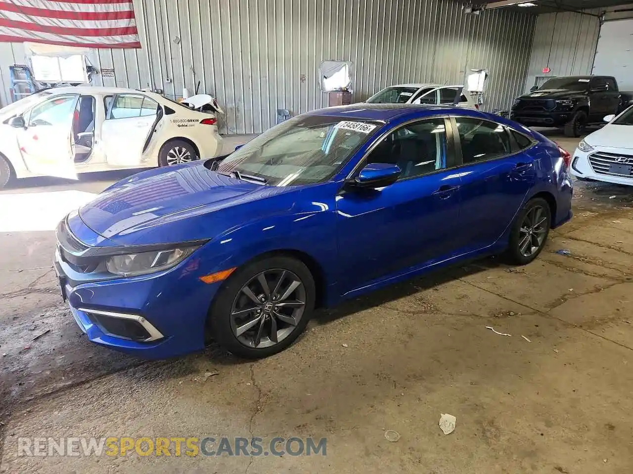 1 Photograph of a damaged car 19XFC1F36ME008061 HONDA CIVIC 2021