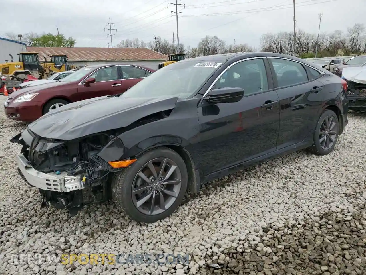 1 Photograph of a damaged car 19XFC1F36ME009498 HONDA CIVIC 2021