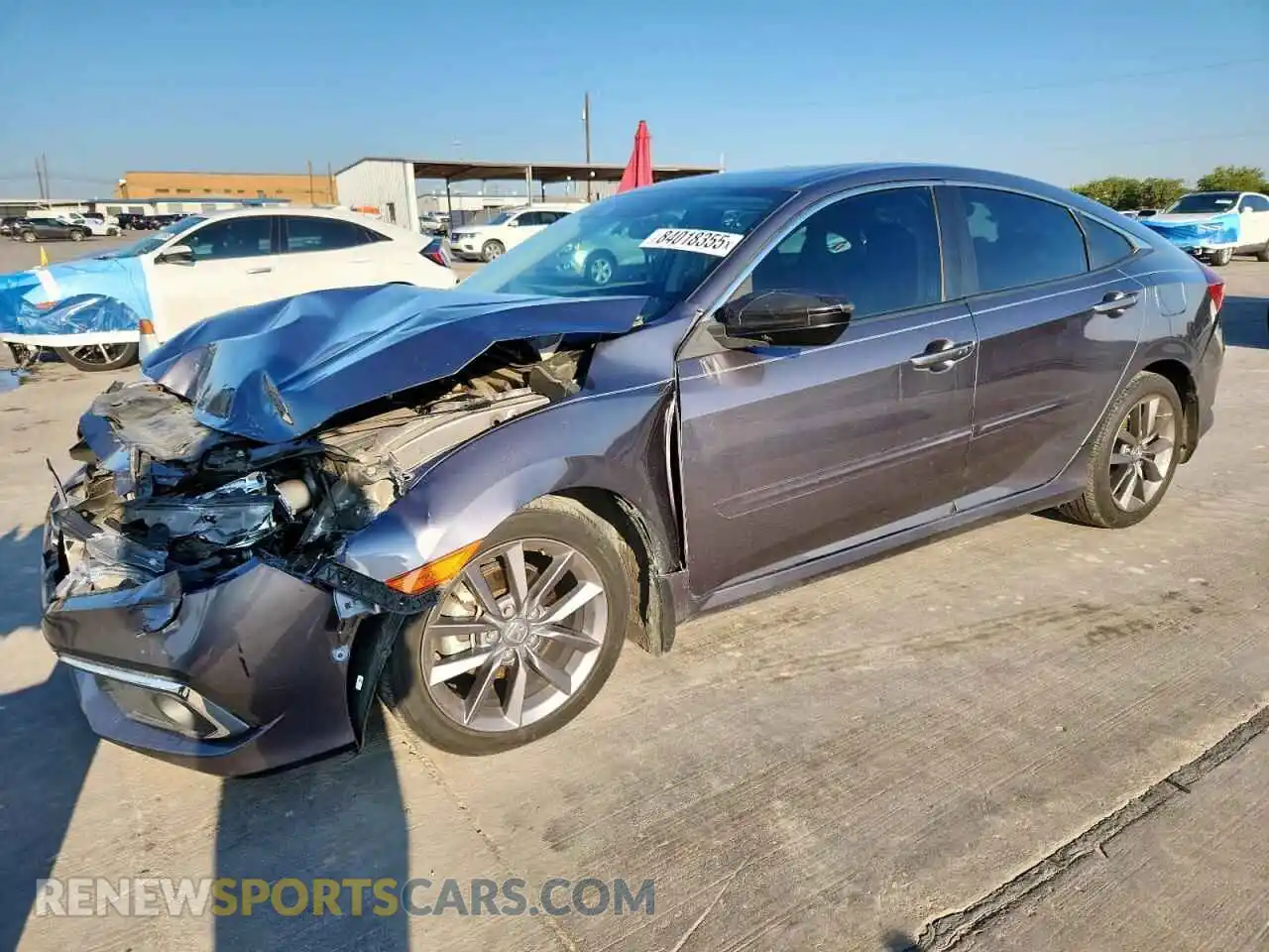 1 Photograph of a damaged car 19XFC1F36ME009761 HONDA CIVIC 2021