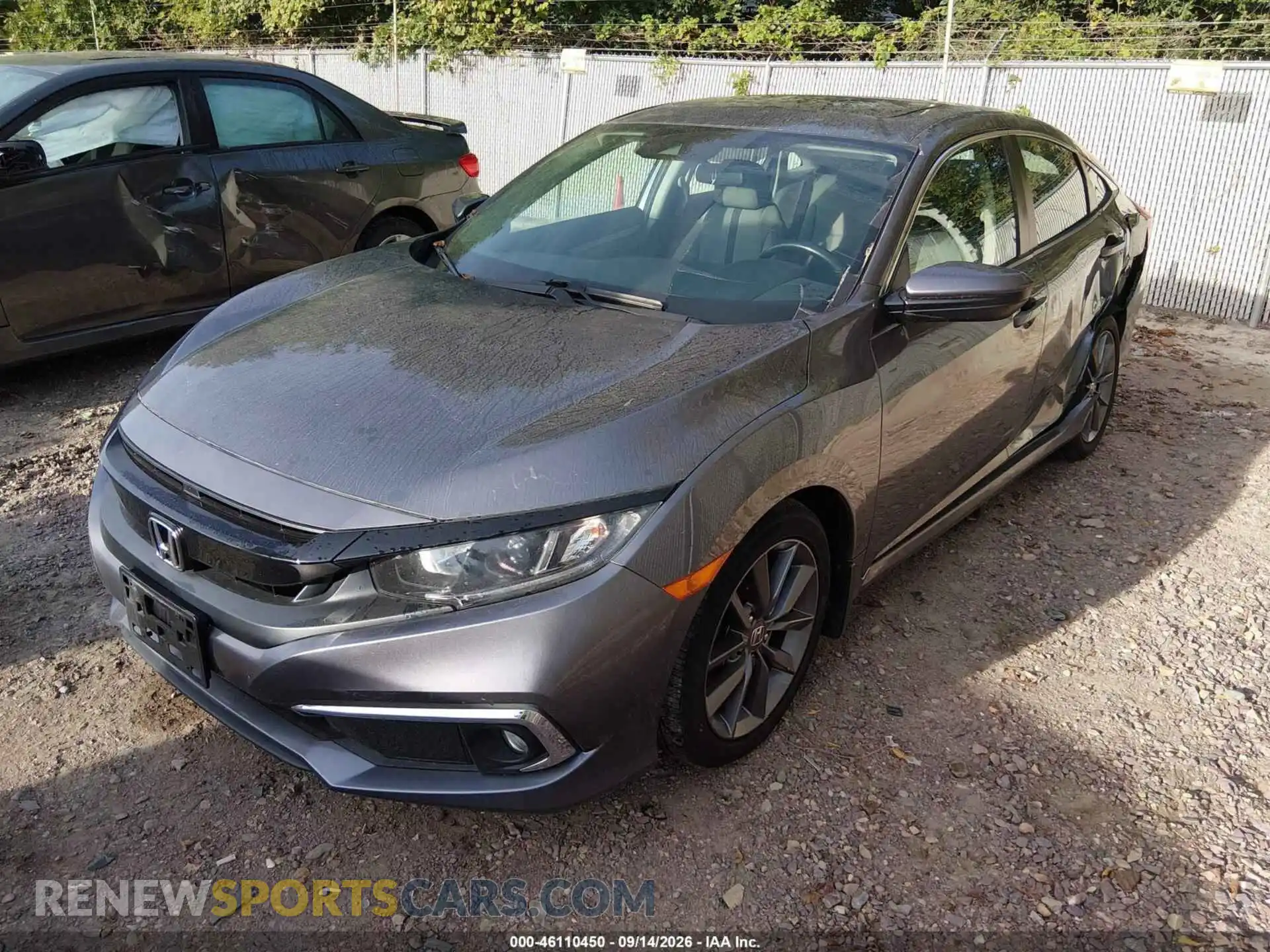 2 fotografías del automóvil dañado 19XFC1F36ME010943 HONDA CIVIC 2021