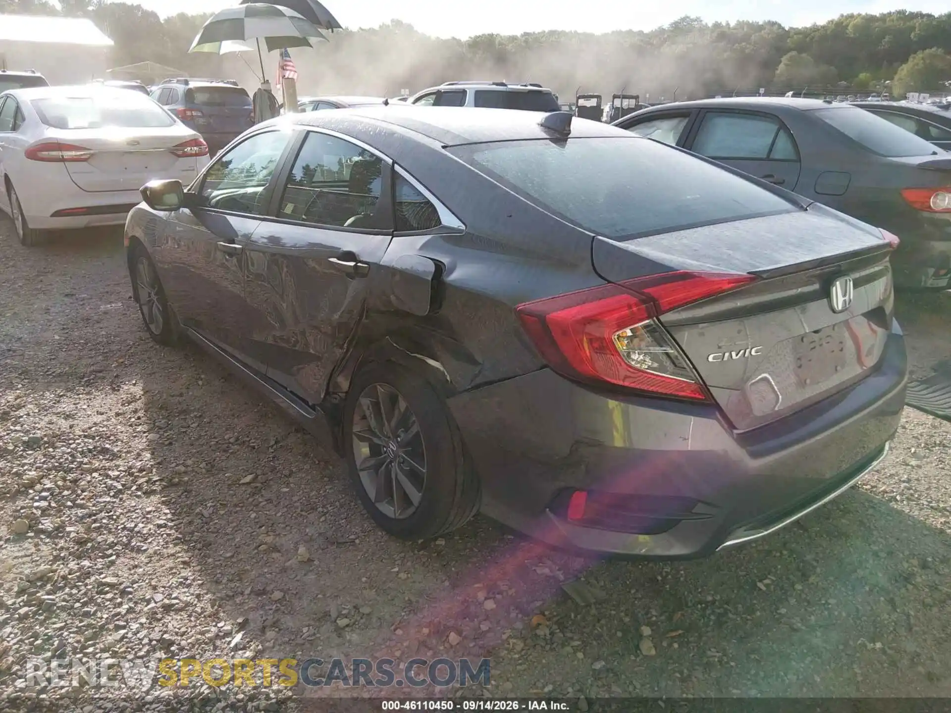 3 fotografías del automóvil dañado 19XFC1F36ME010943 HONDA CIVIC 2021