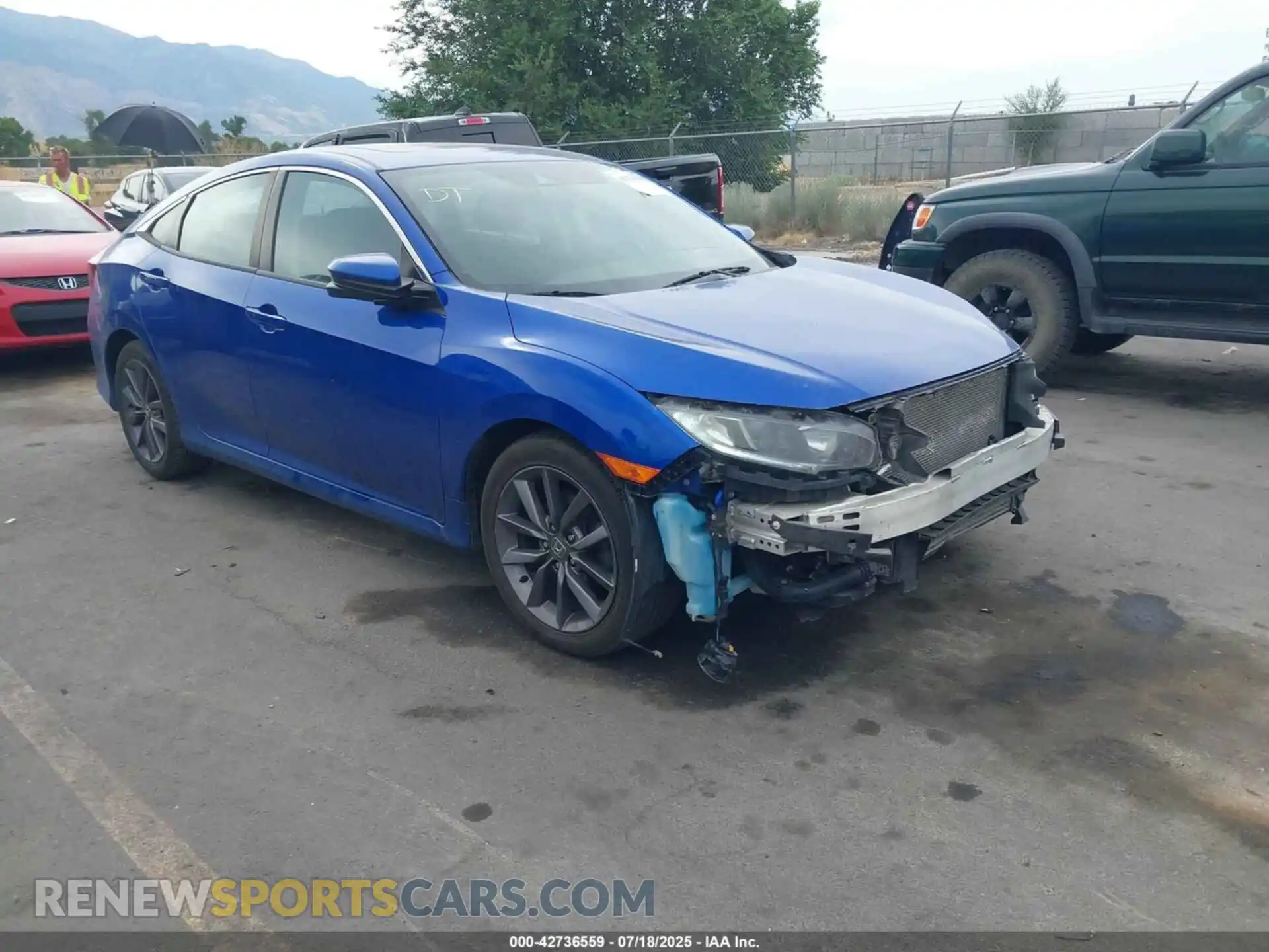 1 Photograph of a damaged car 19XFC1F36ME012224 HONDA CIVIC 2021