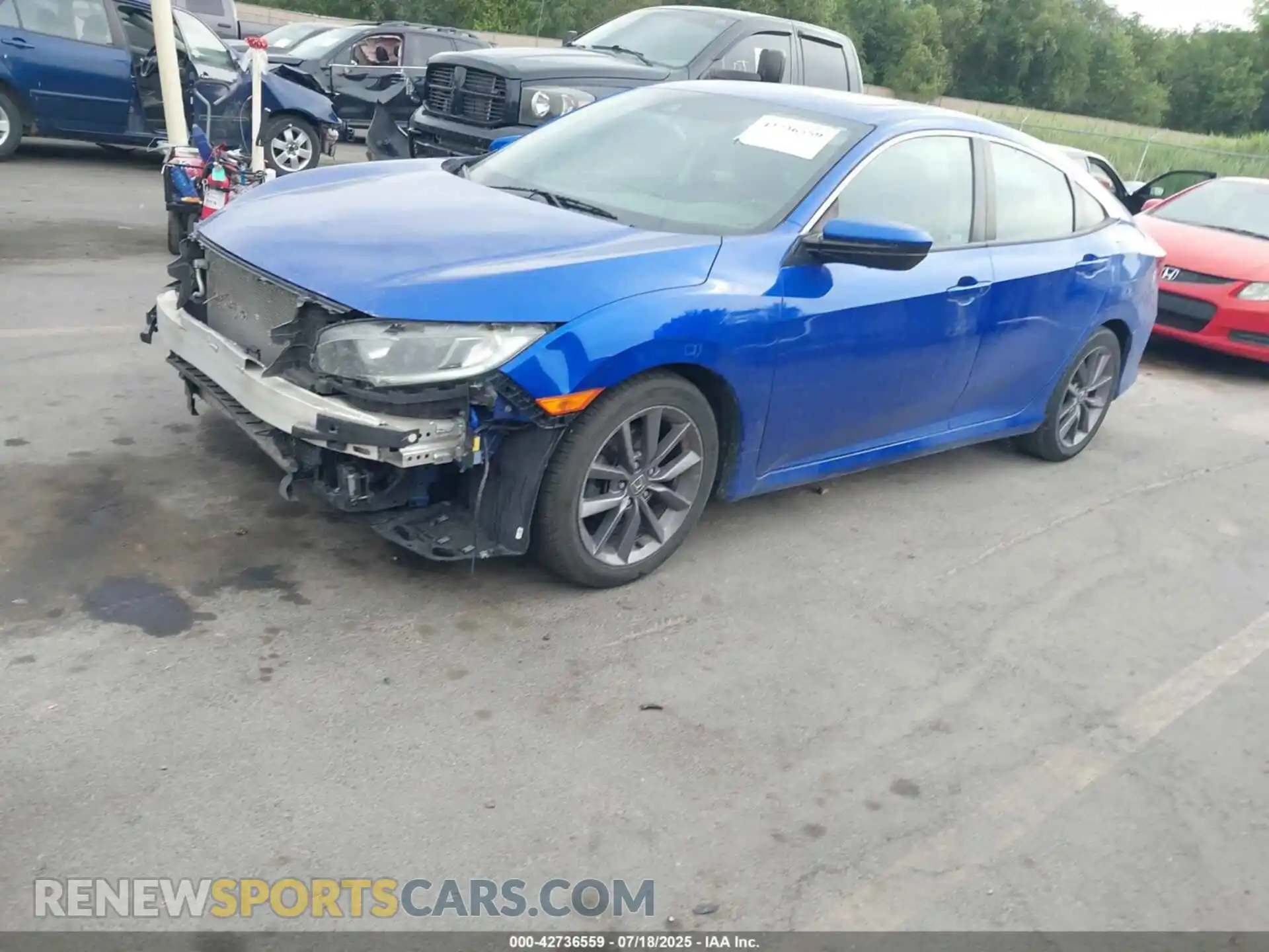 2 Photograph of a damaged car 19XFC1F36ME012224 HONDA CIVIC 2021
