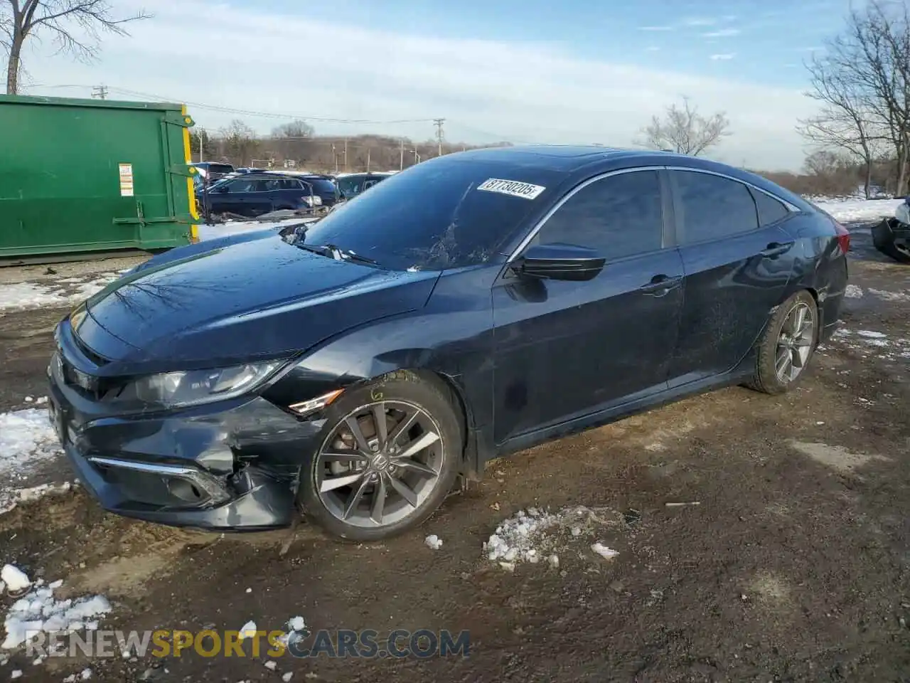 1 Photograph of a damaged car 19XFC1F36ME208437 HONDA CIVIC 2021