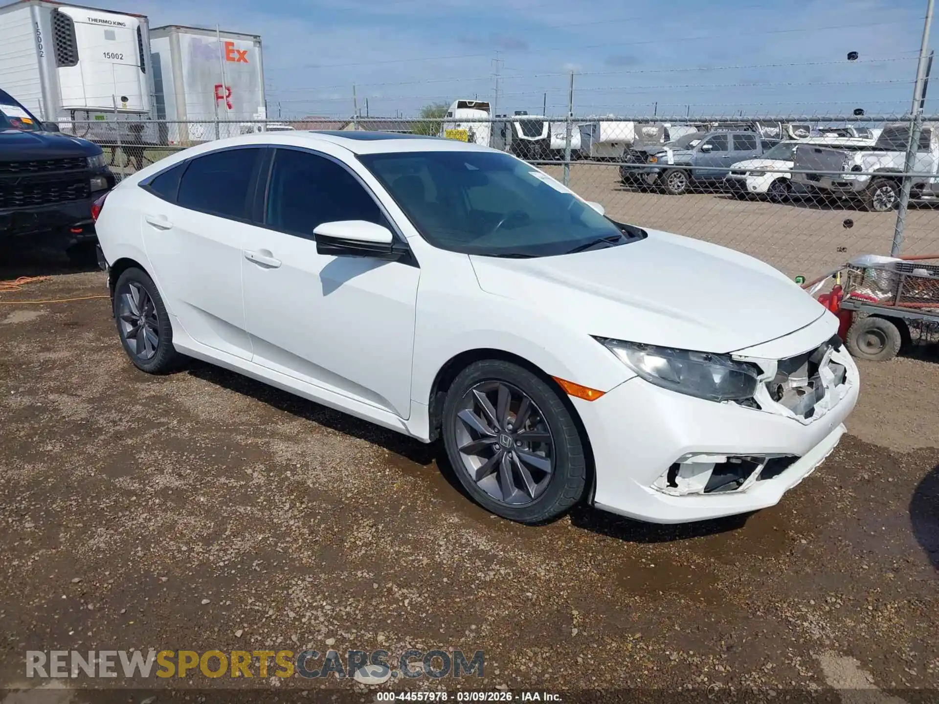 1 Photograph of a damaged car 19XFC1F37ME006111 HONDA CIVIC 2021