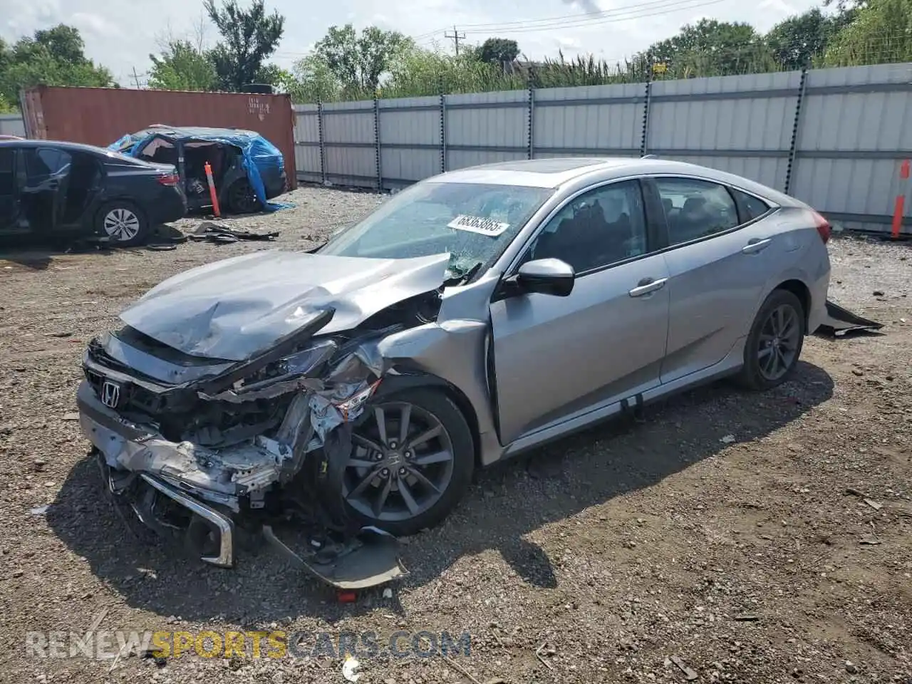 1 Photograph of a damaged car 19XFC1F38ME001886 HONDA CIVIC 2021