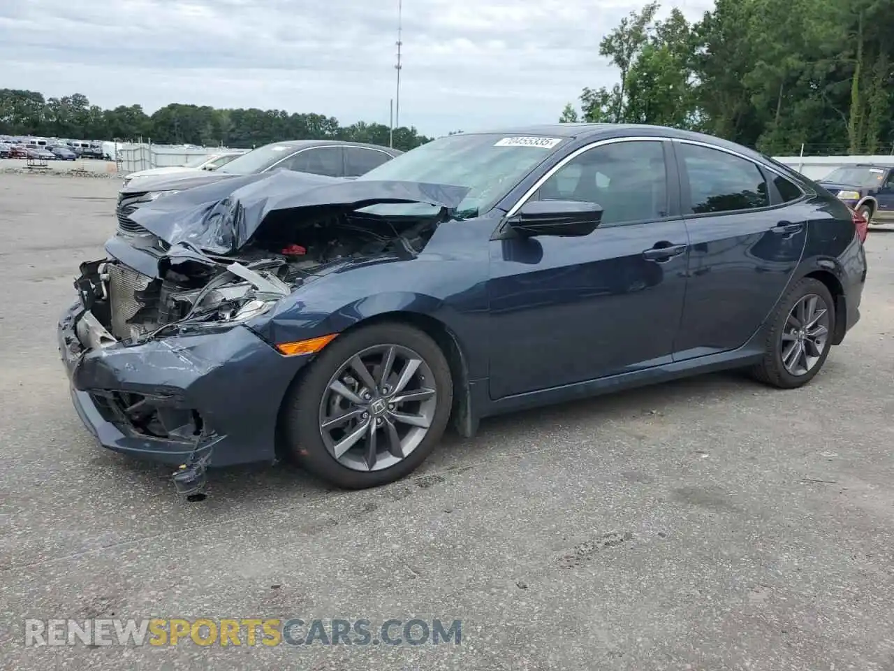 1 Photograph of a damaged car 19XFC1F38ME007588 HONDA CIVIC 2021