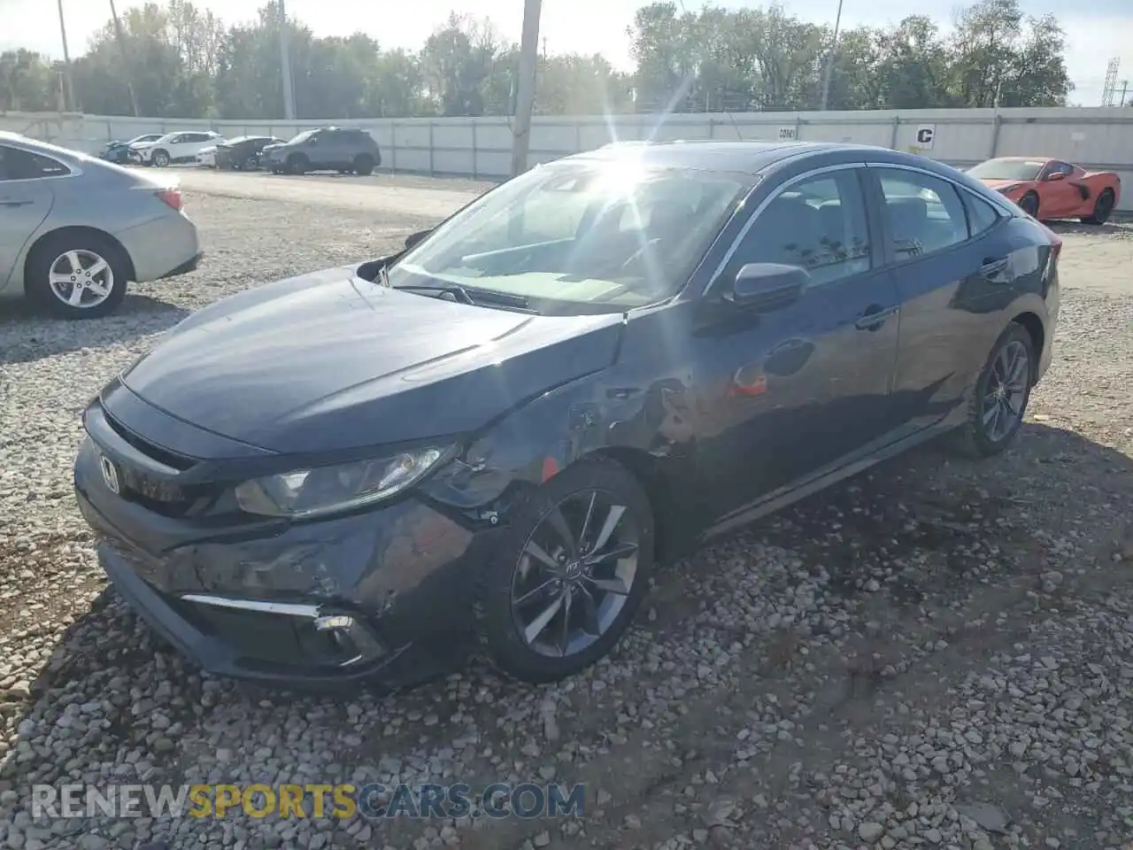 1 Photograph of a damaged car 19XFC1F38ME008515 HONDA CIVIC 2021