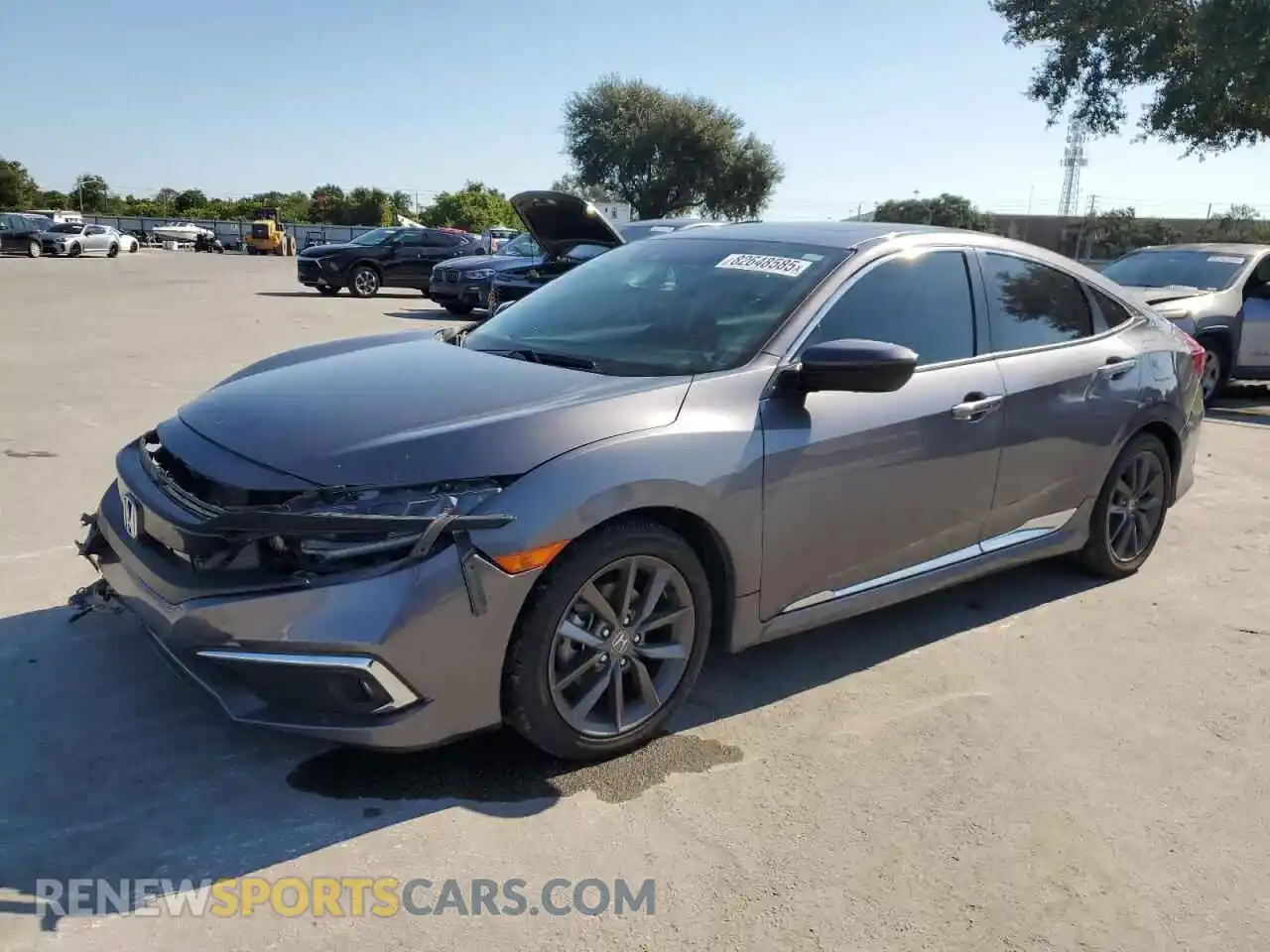 1 Photograph of a damaged car 19XFC1F38ME008790 HONDA CIVIC 2021
